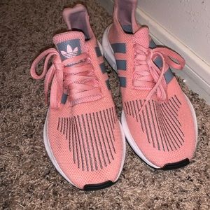 Pink and grey adidas